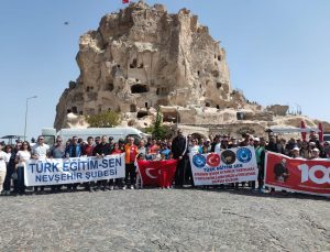 Türk Eğitim Sen “Atasının İzinde Aydınlık Yarınlara Yürüyor” Temalı Vadi Yürüyüşü Gerçekleştirdi