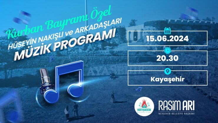 Nevşehir Kalesinde Bayram Konseri