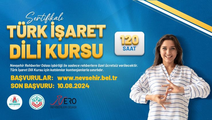 Rehberler İçin Sertifikalı “Türk İşaret Dili” Kursu Açılacak