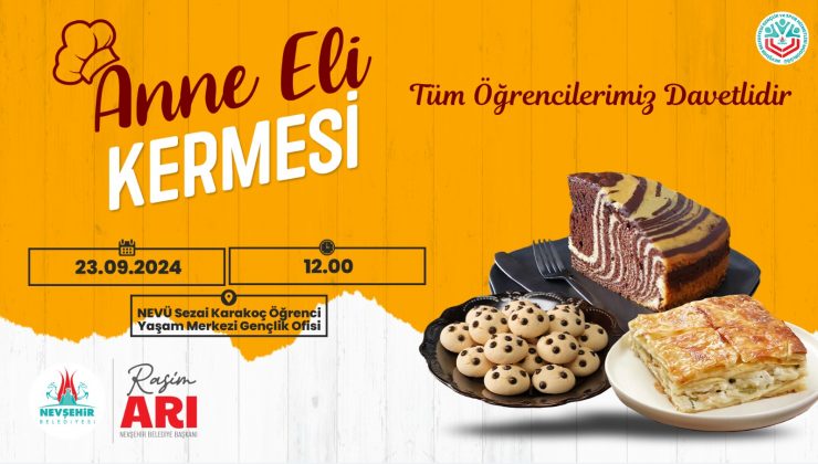 Nevşehir Belediyesi’nden öğrenciler için kermes