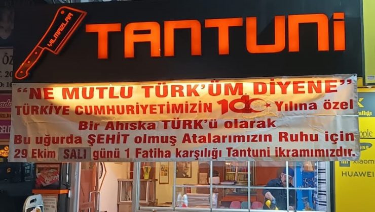 HAVADİS50 ÖZEL – Cumhuriyet Bayramına özel Tantuni İşletmesinden İkram