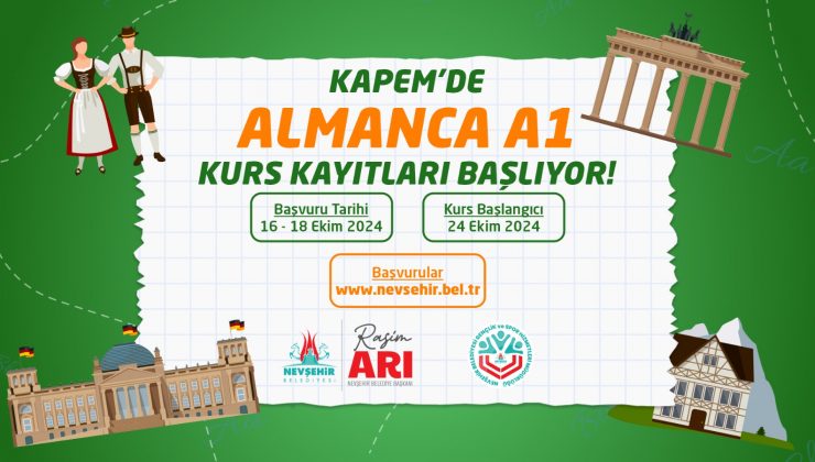 Kapem’de Almanca A1 Seviye Kursu Açılacak