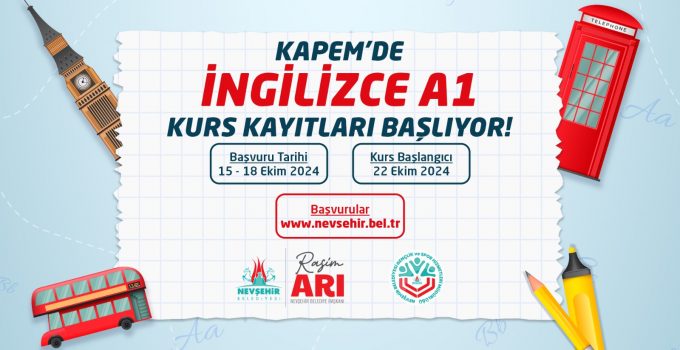 Kapem’de İngilizce A1 Kursu Açılacak