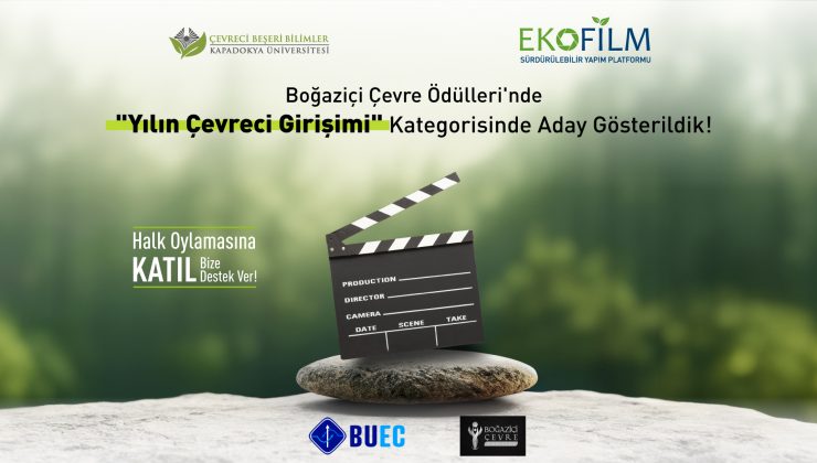 EkoFilm Platformu, Boğaziçi Çevre Ödülleri’nde ‘Yılın Çevreci Girişimi’ Adayı