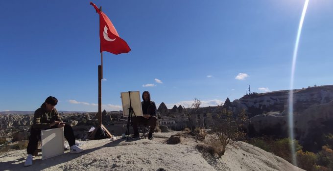 Uluslararası Sanatçıların Katıldığı Kapadokya Plein Air KÜN’de Başladı