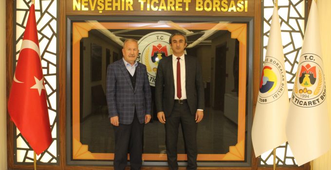 Nevşehir Defterdarı Sarı’dan Borsa Başkanı Salaş’a nezaket ziyareti