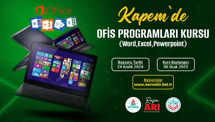 KAPEM’de Ofis Programları Kursu Açılıyor