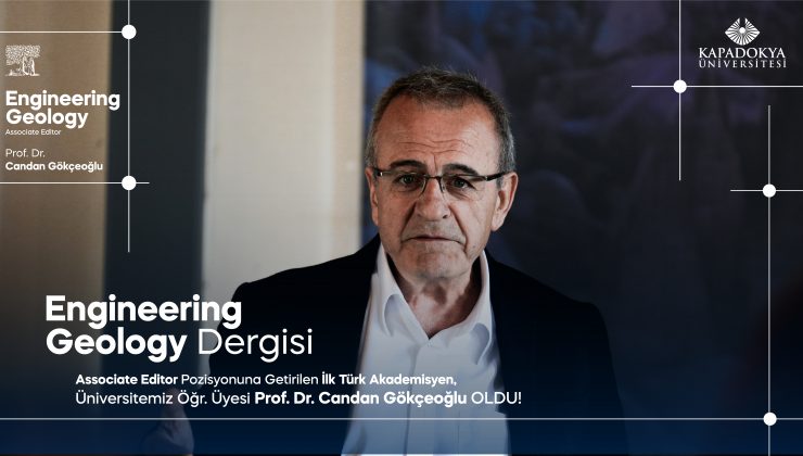 Engineering Geology dergisine Associate Editor olarak atandı