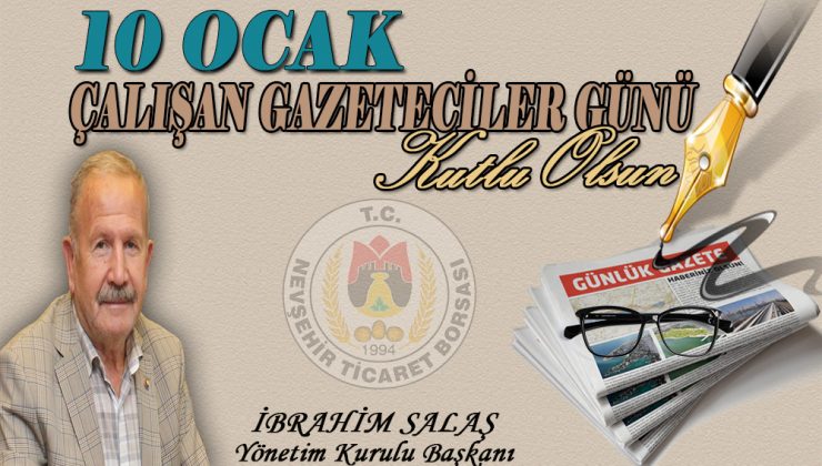 Başkan Salaş´dan 10 Ocak Çalışan Gazeteciler Günü mesajı