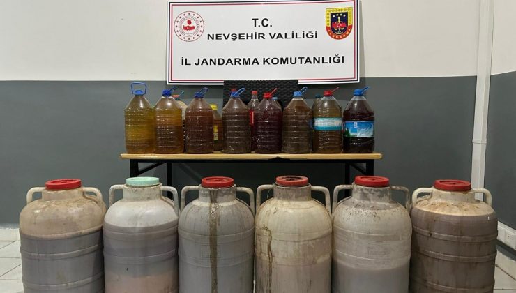 Hacıbektaş’ta 320 Litre Sahte Şarap Ele Geçirildi