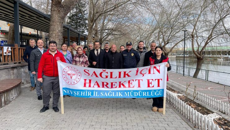 Avanos’ta “Sağlık İçin Hareket Et” Temalı Yürüyüş Gerçekleştirildi
