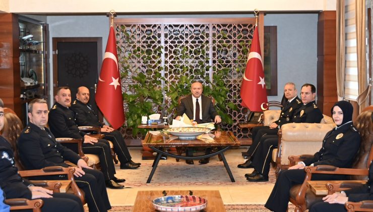 Vali Fidan, Polis Teşkilatını Makamında Ağırladı