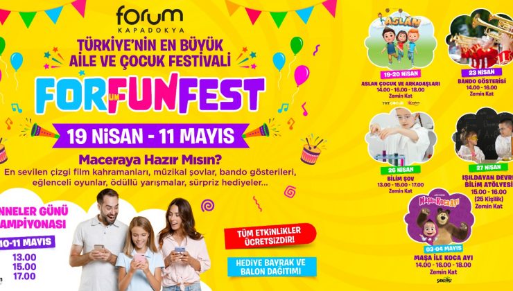 Türkiye’nin En Büyük Aile ve Çocuk Festivali