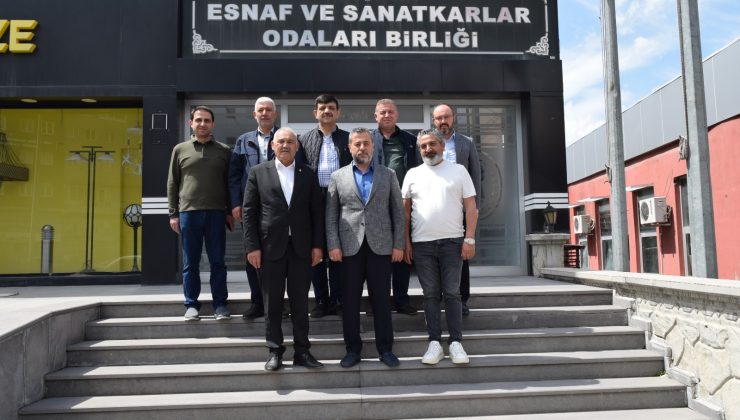 Milletvekili Özgün, İş İnsanları ile Birlikte Başkan Pınarbaşı’nı Ziyaret Etti