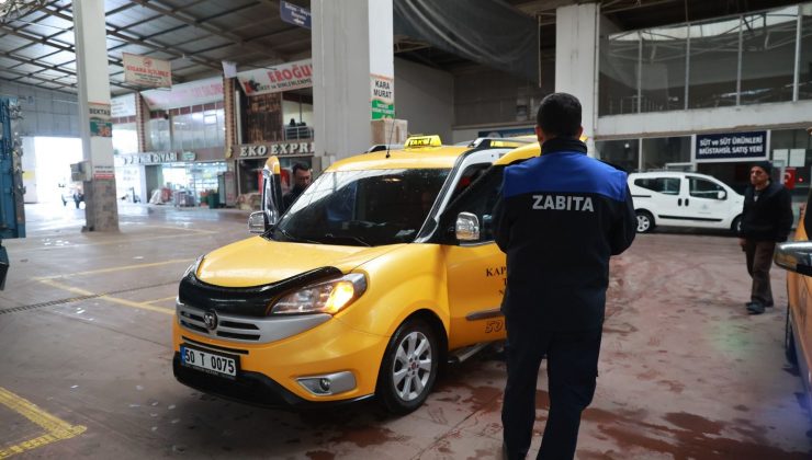 Nevşehir’de Ticari Taksilerin Denetim ve Kontrolleri Yapılıyor